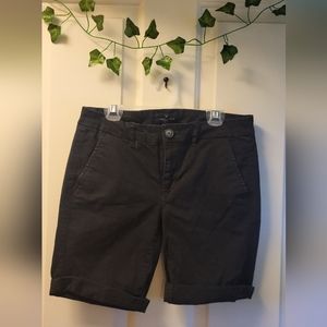 American Eagle Outfitters Black Bermuda Stretch Shorts